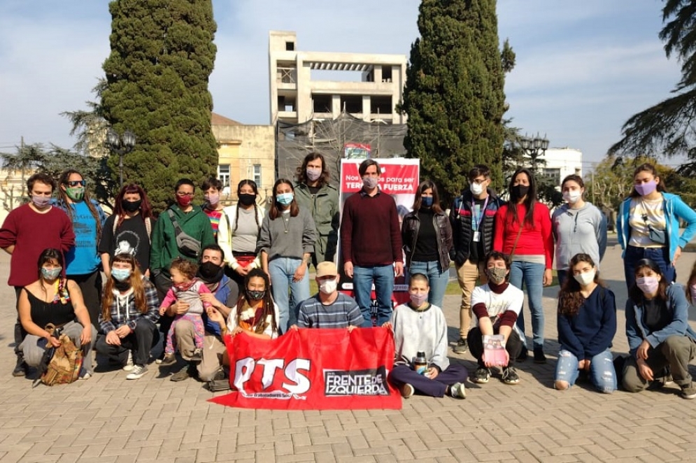 Se reunieron en la Plaza San Martín.
