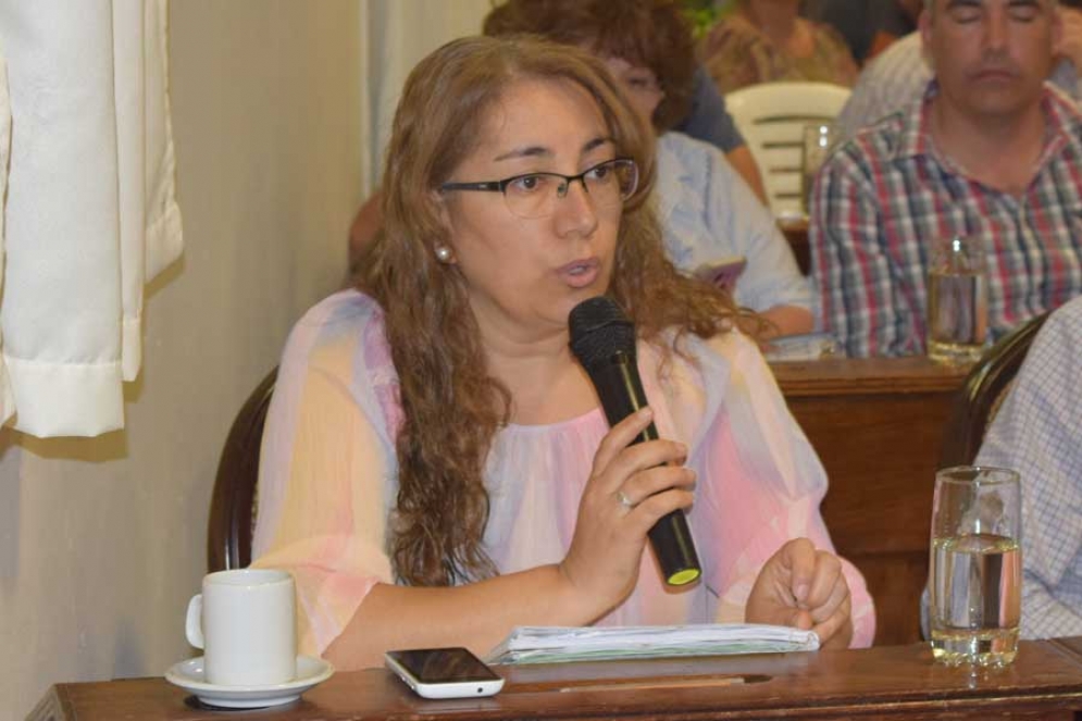 Torrilla en la última sesión en el Concejo Deliberante. 