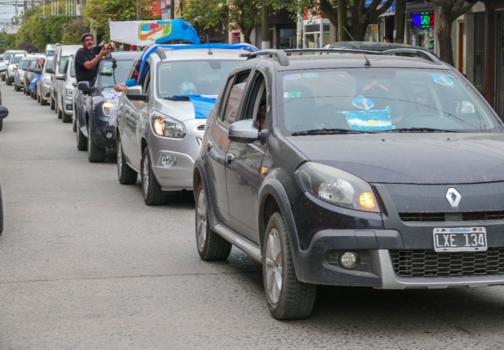 El grueso de la movilización se concentró al mediodía.