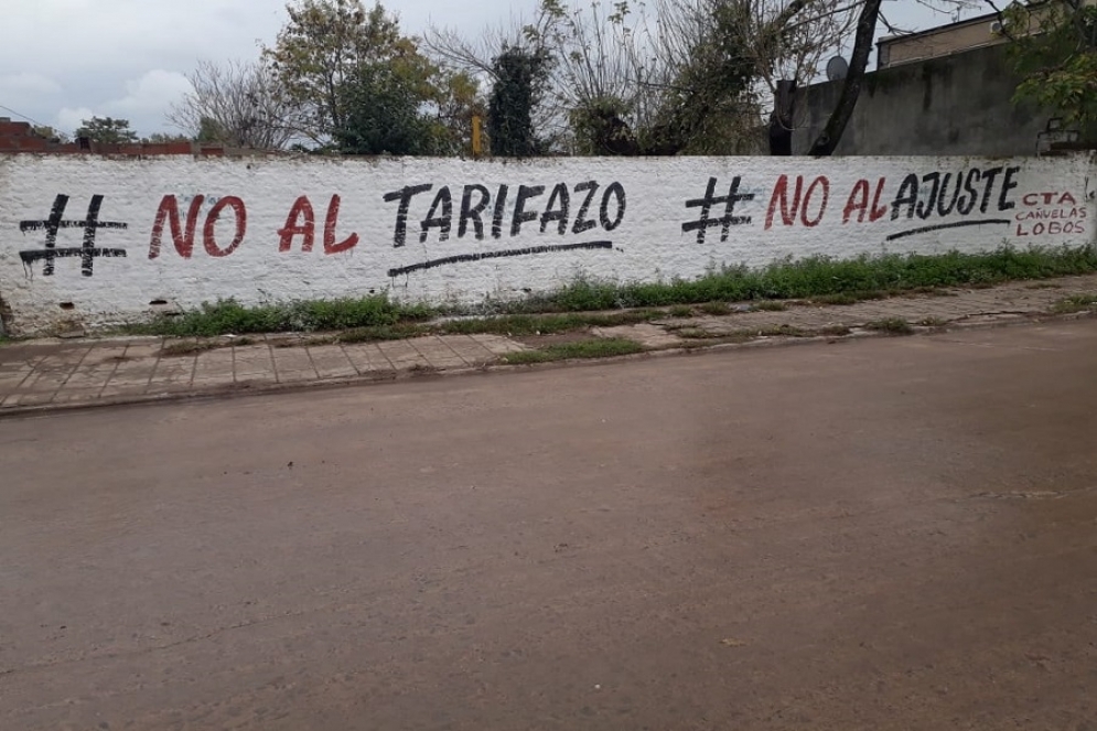 Una de las pintadas que aparecen en las calles de la ciudad.