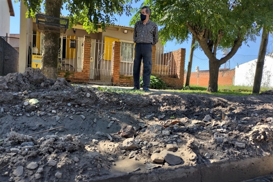 Rodolfo, vecino del barrio Las Costas.