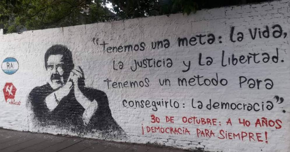 Hace unos días inauguraron este mural.