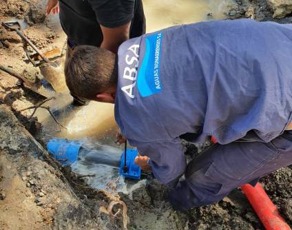 Trabajos en una perforación afectan la presión de agua en varios barrios