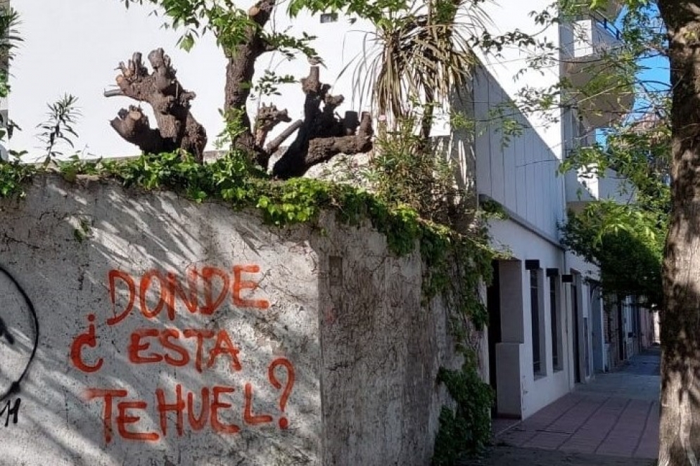 El ladrón comenzó a escalar por el paredón de una esquina, como también lo hizo el autor del robo a Hueney.
