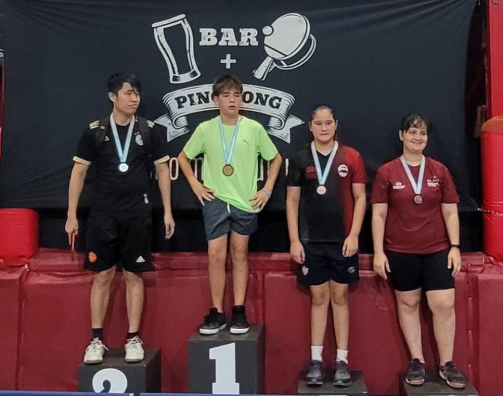 Valentina Fazio, la promesa del Tenis de Mesa, volvió a clasificar entre los primeros.