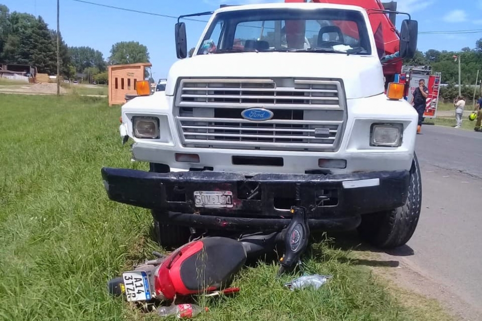 Los vehículos involucrados en el accidente.