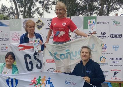 Atletismo: Mirta Domínguez terminó primera en Las Flores