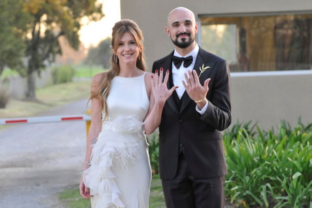 Abel Pintos y Mora Calabrese celebraron su boda en la estancia Villa María