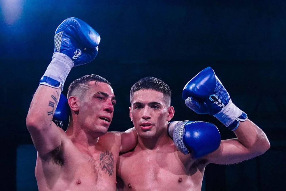 Daneff se mostró en ritmo durante los seis asaltos, pero no alcanzó. (FOTO: Boxeo de Primera).