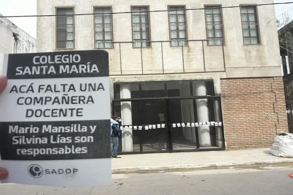 Como parte de la difusión del caso, el gremio imprimió panfletos que fueron repartidos por el centro de la ciudad. 