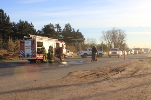 Falleció una persona tras ser atropellada por un camión frente al Hospital Regional