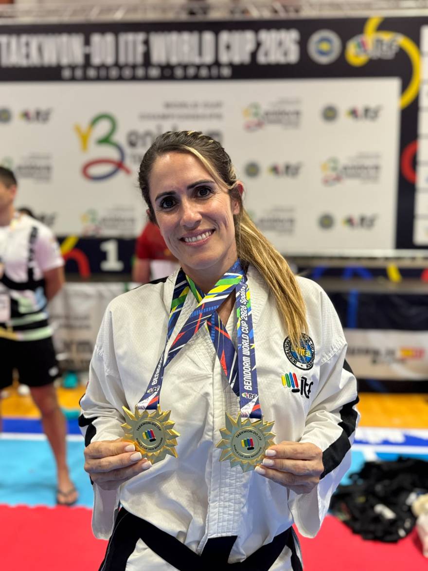 Susana Cattaneo se destacó en el Mundial de Taekwondo de España con dos medallas de oro
