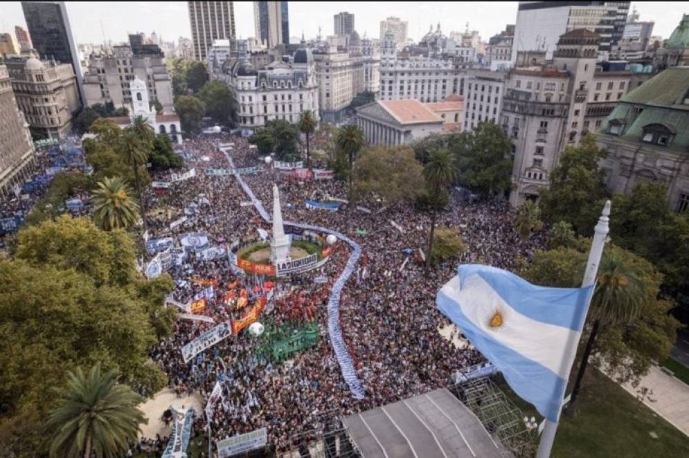 La movilización colmó las expectativas.