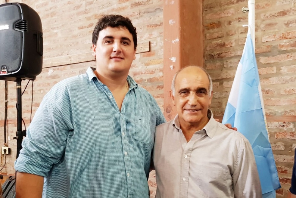 Iturmendi junto a Daniel Salvador, vicegobernador provincial. 