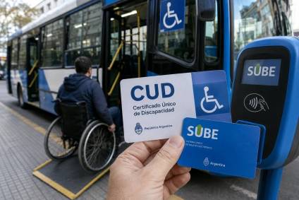 Las personas con discapacidad podrán viajar sin costo utilizando la SUBE