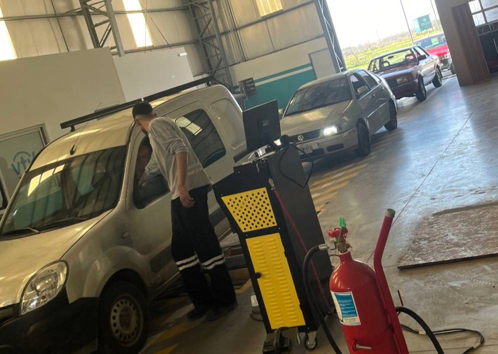 La planta verificadora de Ruta 6. (FOTO: VTV Cañuelas).