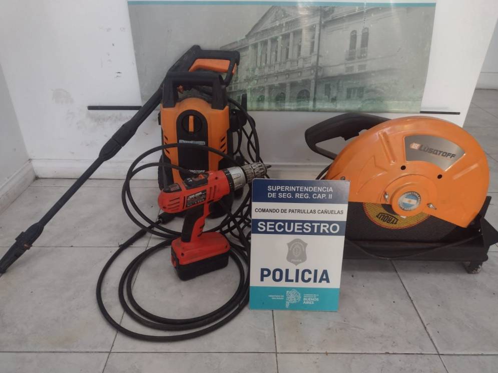 Lo recuperado por la policía.