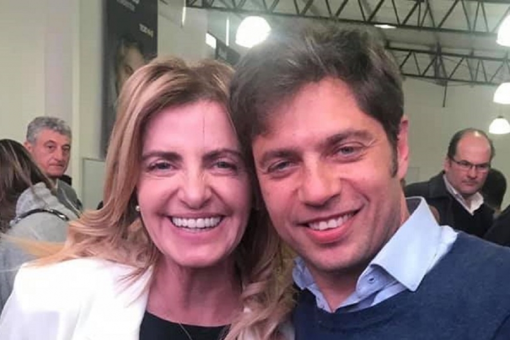 Marisa Fassi y Axel Kicillof. 