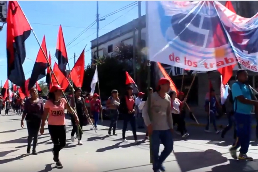 Paro general: manifestaciones en Cañuelas